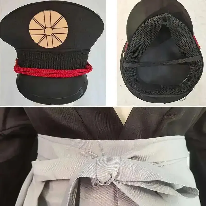 Disfraz de Cosplay, sombrero tipo kimono, talla grande, Yashiro Nene Yugi Tsukasa, trajes con Hakama gris para Anime Comicr Con ir;l5