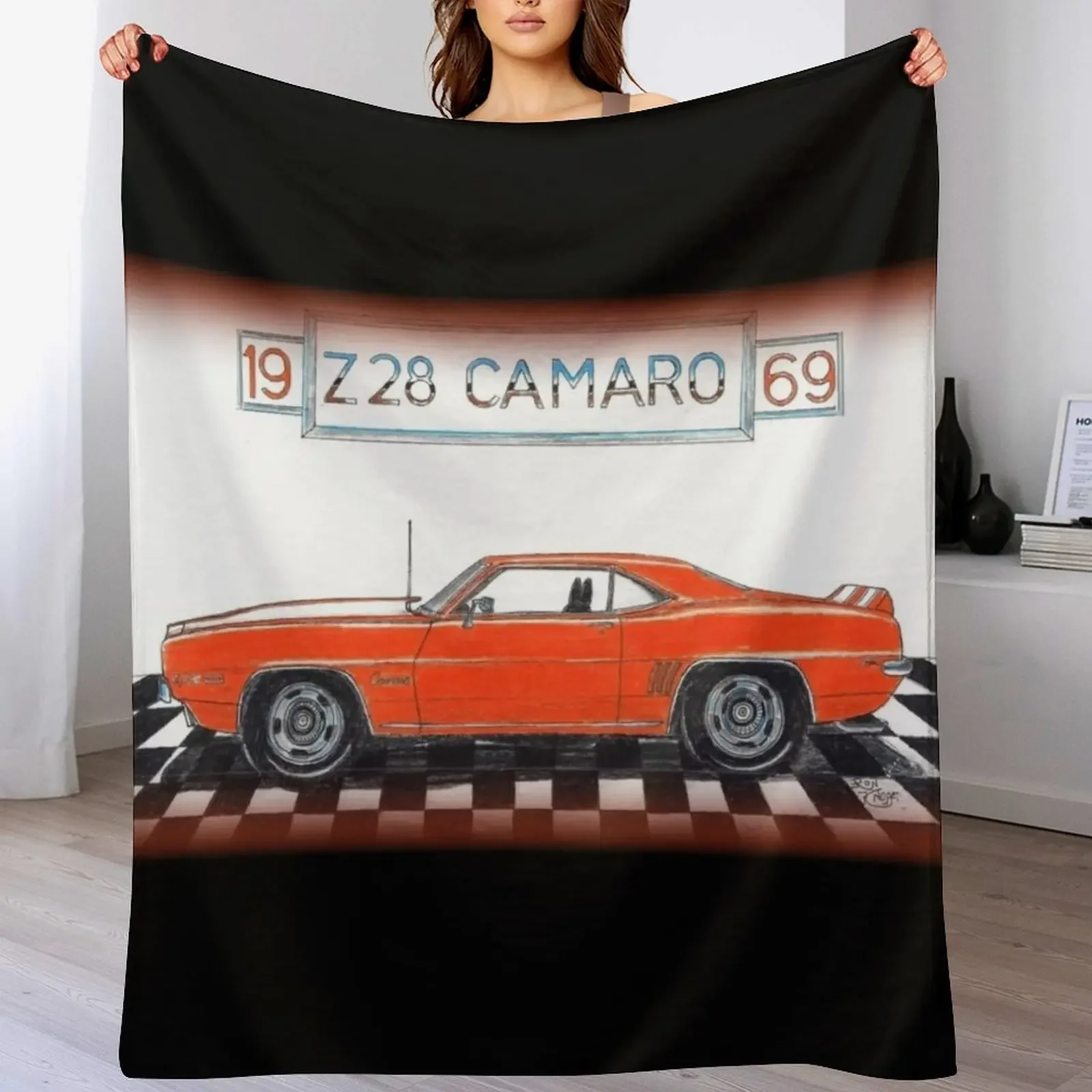 

Muscle Cars // 19 Z28 69 Camaro Throw Blanket anime heavy to sleep manga Thins Blankets