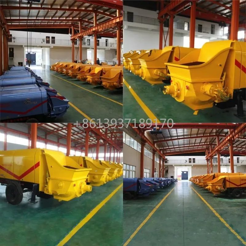 Multifunctional Tunisia Mobile Mini Concrete Pump Small Cement Mortar Pump Small Trailer Portable Concrete Pump Pumps Concrete