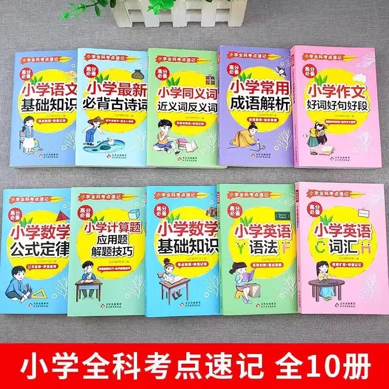 Primary School General Subject Shorthand, Fundamental Chinese Knowledge & Math Theories
