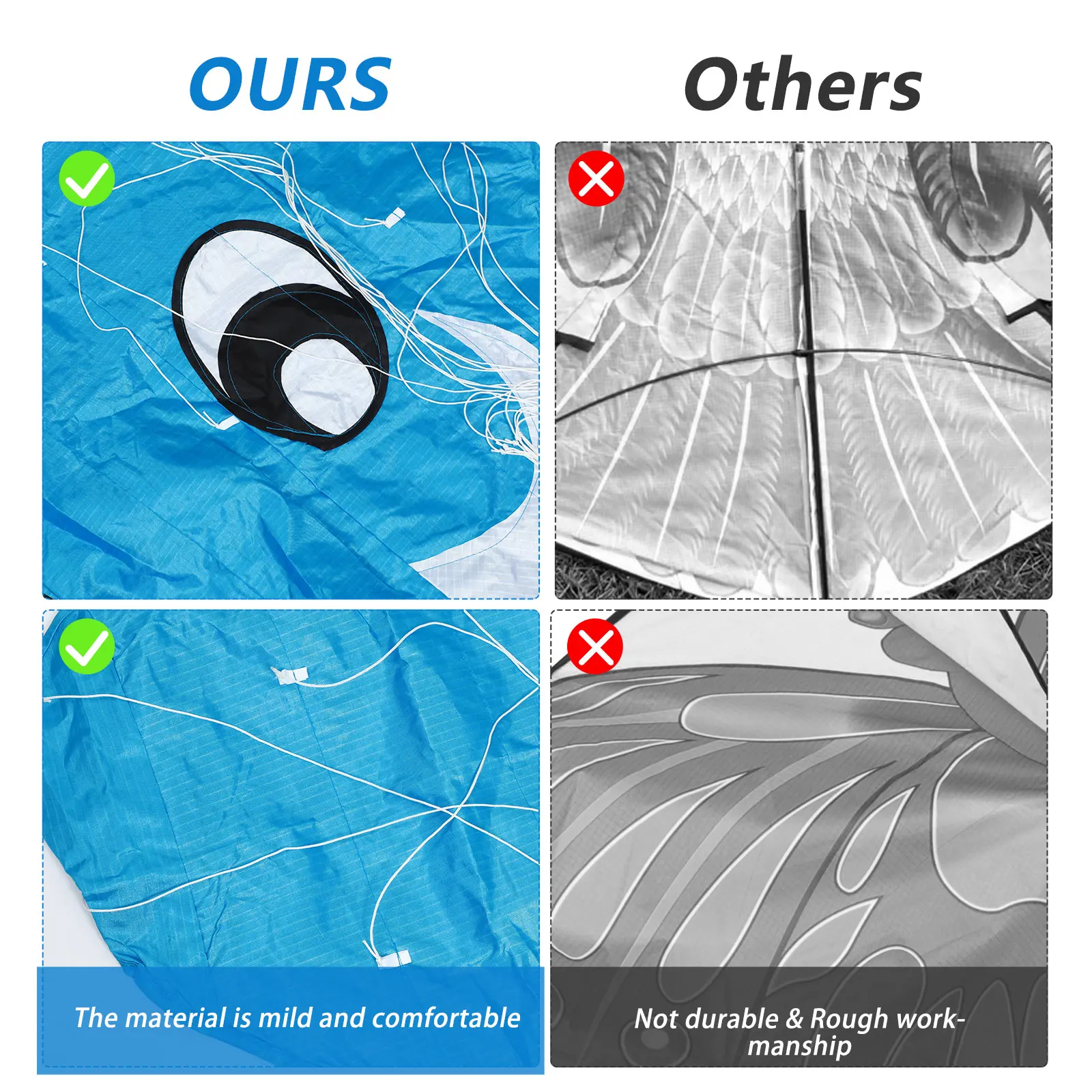 Practical Cartoon Elephant Kite Frameless Design Long Tail Flying Toy Gift