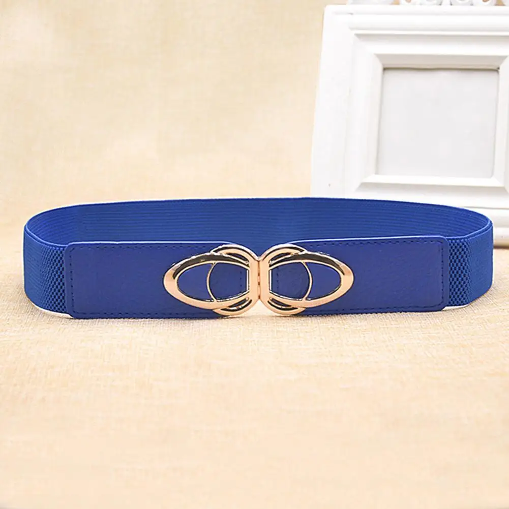 High Toughness  Trendy 5 Colors Optional Women Waist Belt High-tensile Waist Belt Metal Buckle   for Daily