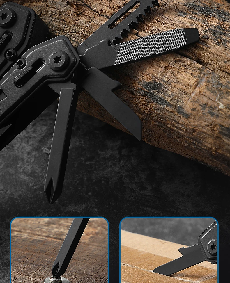 LETGOS Multitool Faltbare Zange Klappbare Schere mit Tasche Tägliche EDC-Ausrüstung Multifunktionale Werkzeuge für Camping, Überleben und Outdoor-Aktivitäten – Detail 11