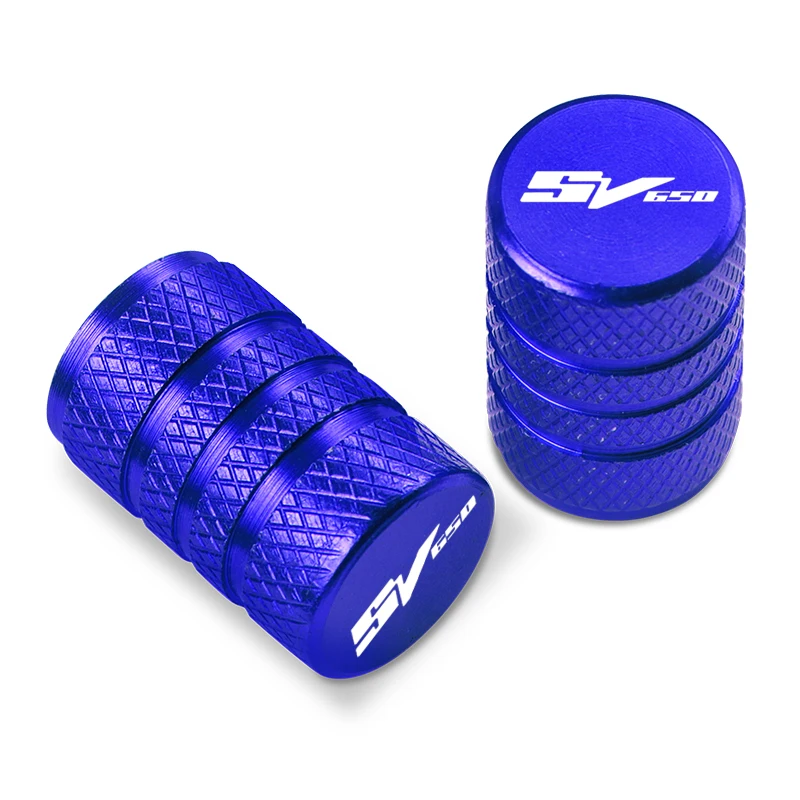 2ชิ้นวาล์วยาง CNC ฝาครอบพอร์ตแอร์ SV650รถจักรยานยนต์สำหรับ Suzuki SV 650 S SV650S 1999-2009 2008 2007 2006 2005 2004 2003 2002