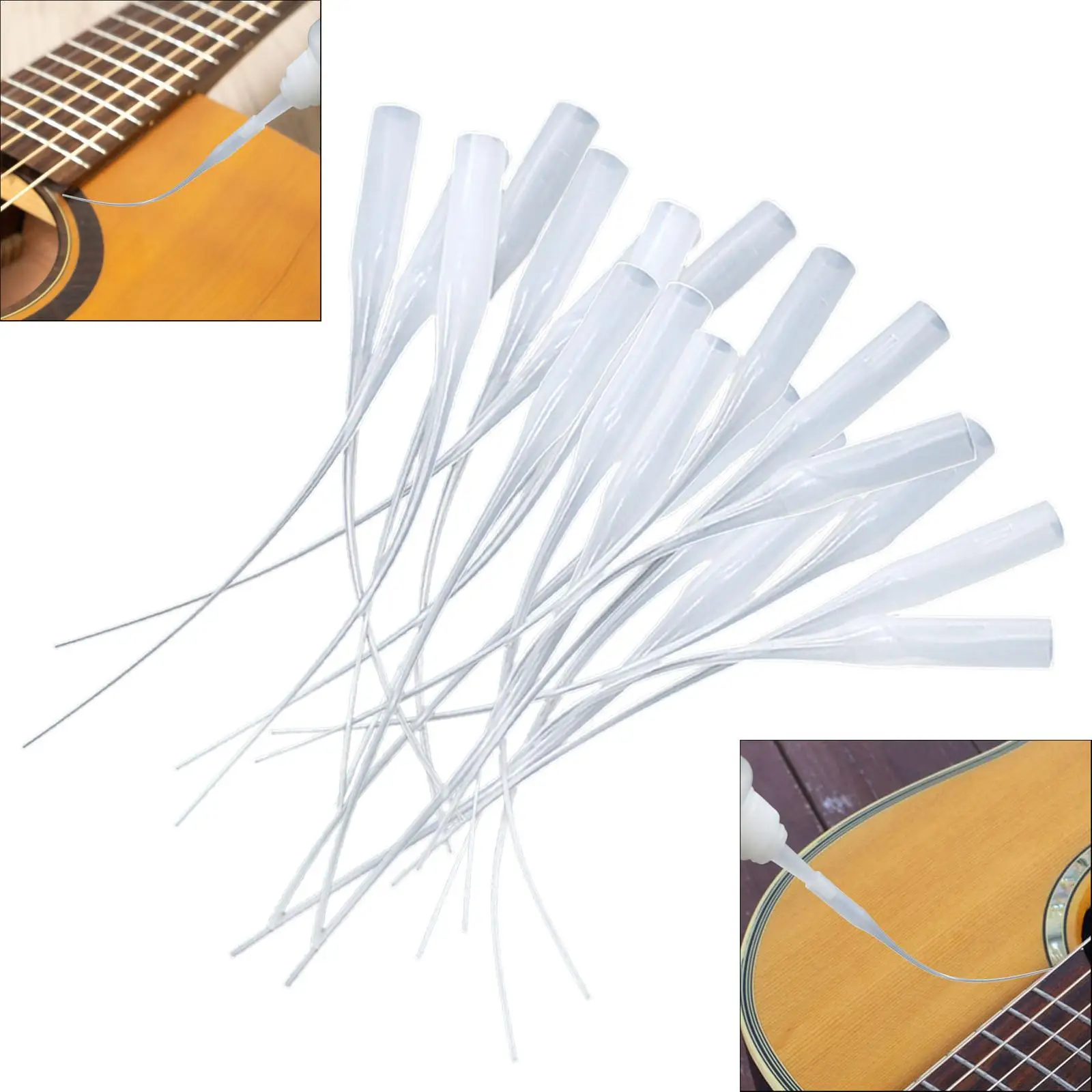 20Pcs Glue Application Tips 8 cm Adhesive Dispensers for Hobby Projects Crafting Luthier Tools DIY Projects Instrument Repair