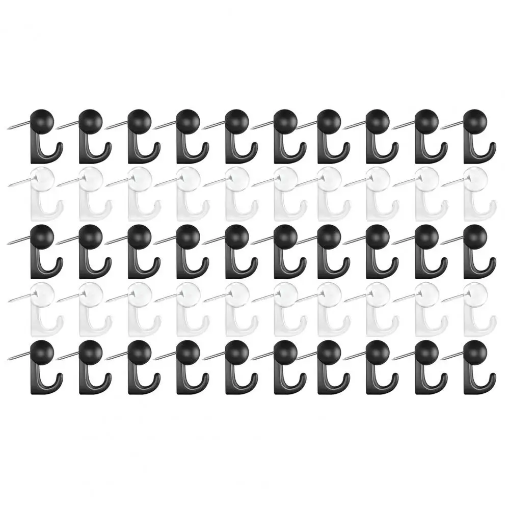 Ganci per tende antiruggine Ganci decorativi per puntine per bacheca in sughero Tende per gazebo Ganci in plastica per ufficio domestico all'aperto