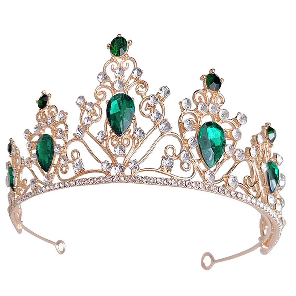 

Bride Crown Bridal Rhinestone Tiara Wedding Headdress Lightweight Comfortable Party Accessory Tiaras for Women