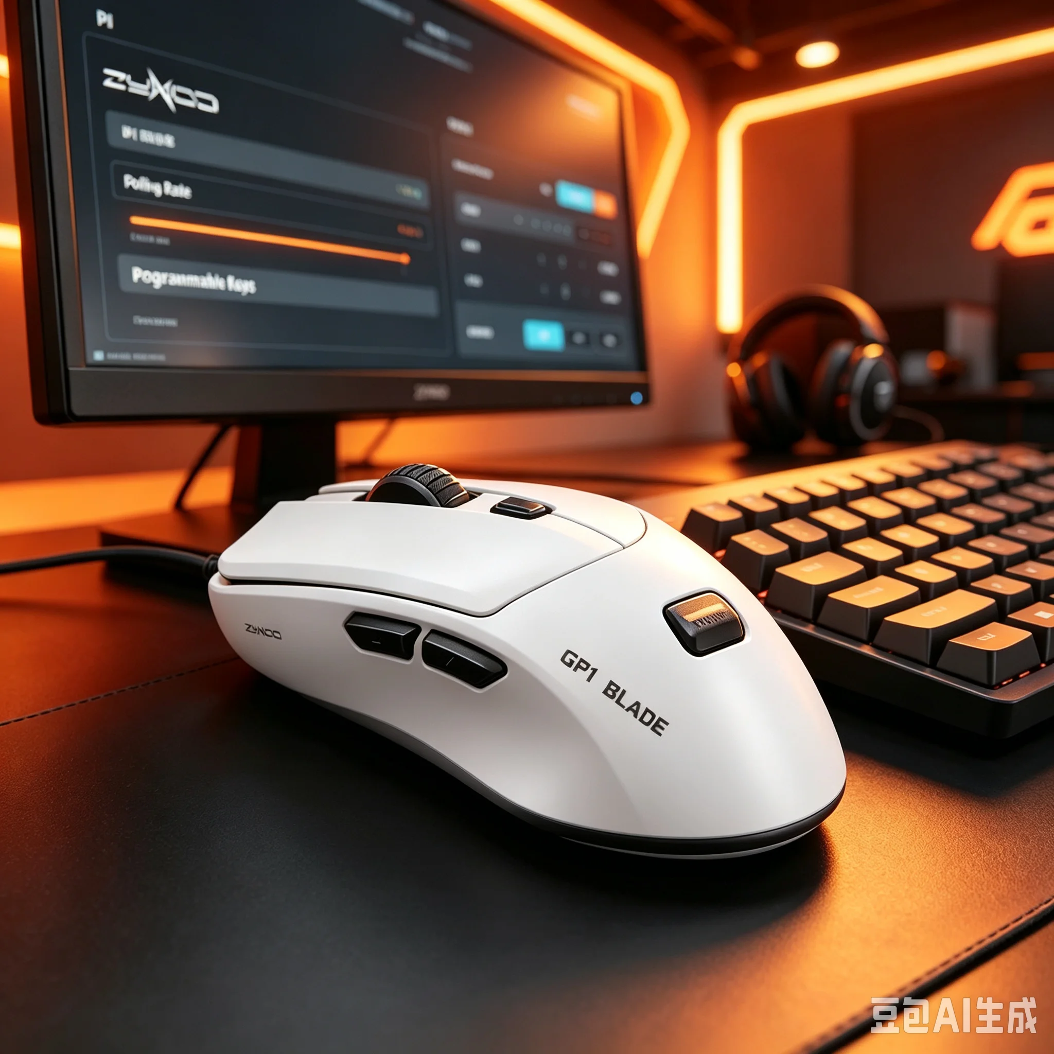 In Stock ZYNOO GP1 Hurricane Blade Wireless Gaming Mouse 47g 8K PAW3955-Storm Sensor LongBattery Life Esports Mouse for PC Gamer
