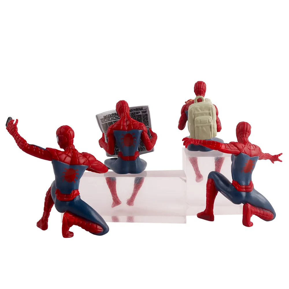Figura de Acción de Spiderman de Marvel, Superhéroe de 7-9 cm, Colección de Anime de Spiderman, Mini Juguetes, Modelo, Regalo para Niños ﻿