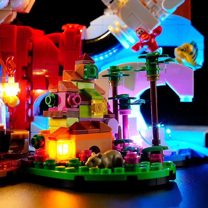 DIY LED Light Kit สําหรับ LEGO 21352 Wizarding world (เฉพาะ LED Light, ไม่มีบล็อกรุ่น)