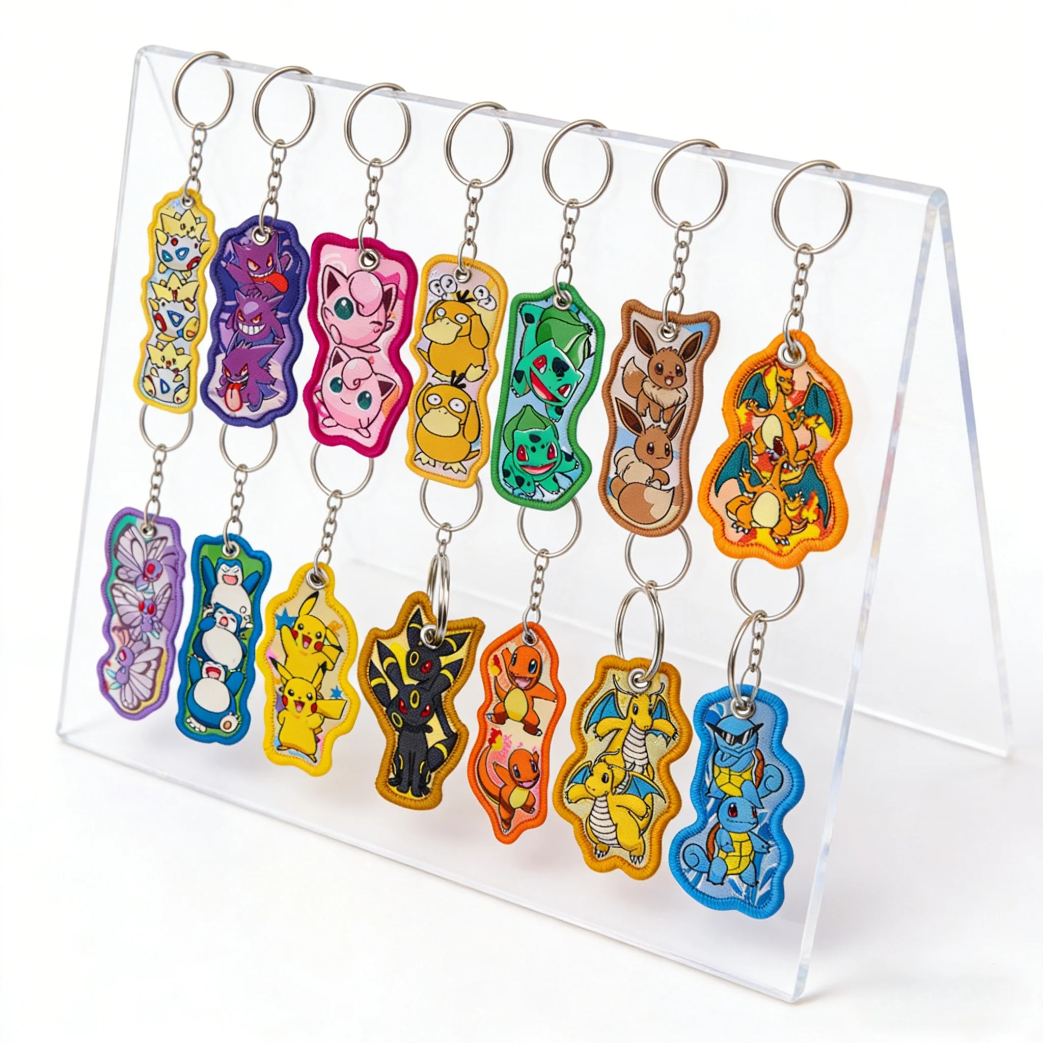 

Cute Animals Elf Embroidery Key Fobs Keychain for Motorcycles Car Key Ring Holder Key Tags Chaveiro Jewelry Accessories Gifts