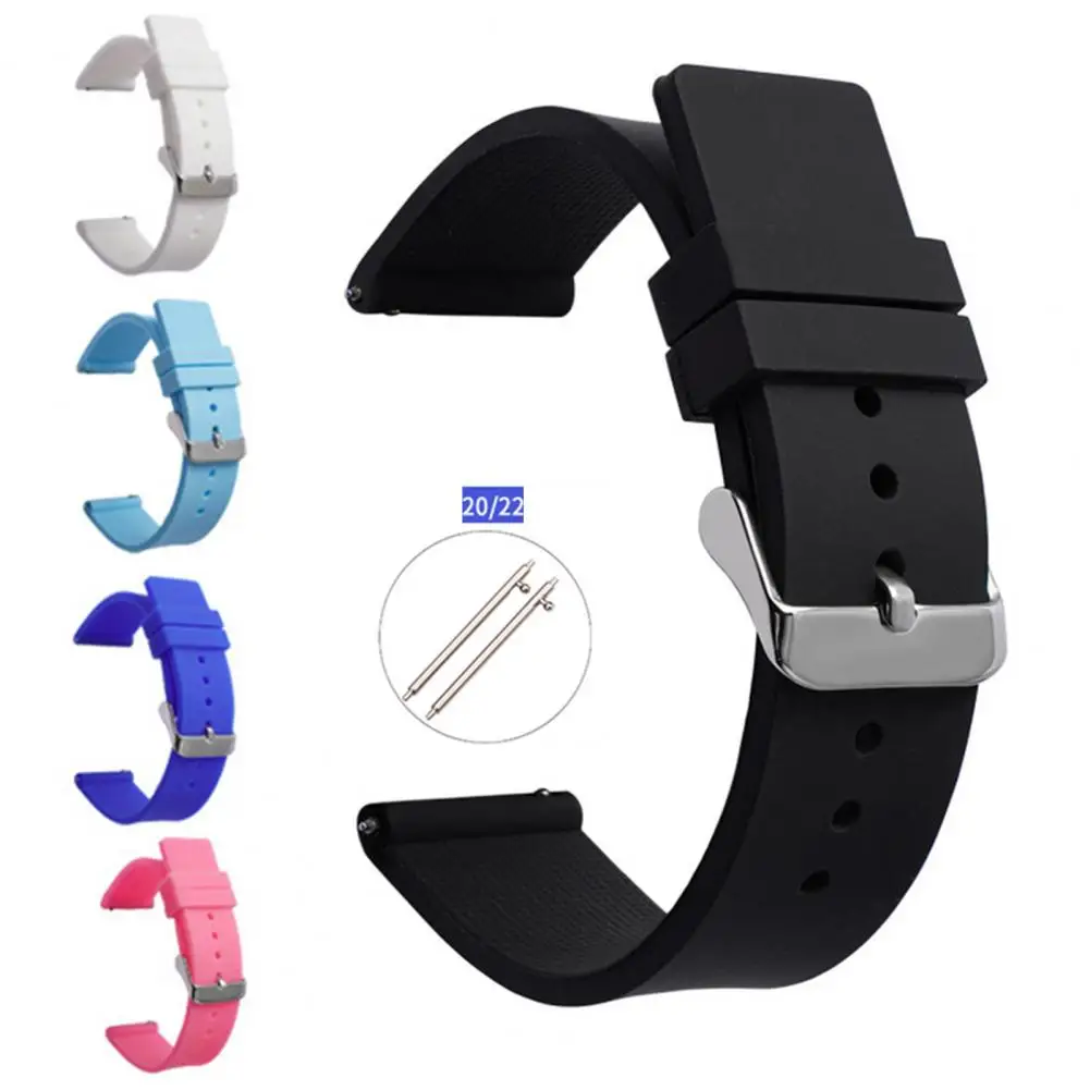 20/22mm Watch Strap Sweat proof Breathable Soft Silicone Smart Watch Band Replacement Quick Release For Samsung S3 For