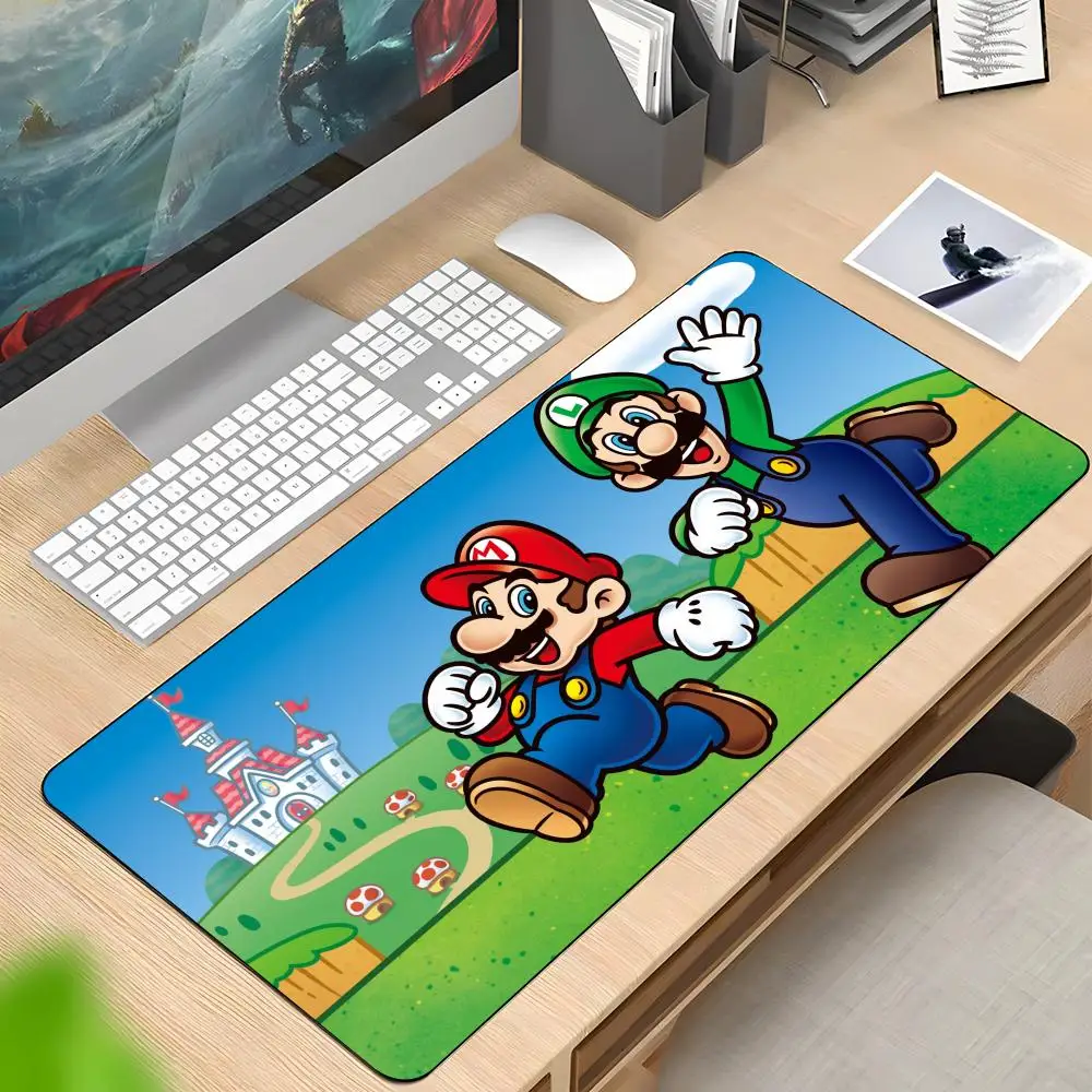 Super Mario Game Mouse Pad Rubber Antislip Keyboard Pad 40x9
