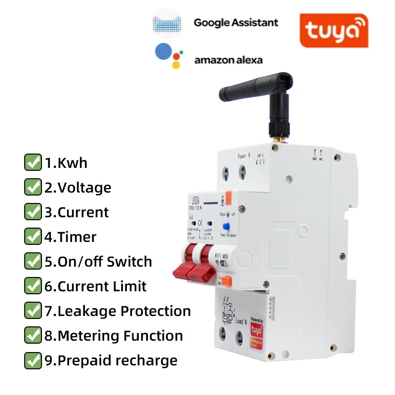 

RSH ZigBee Metering Residual Current Circuit Breaker Mini Mobile Wireless Remote Control Intelligent Air Switch Power Supply
