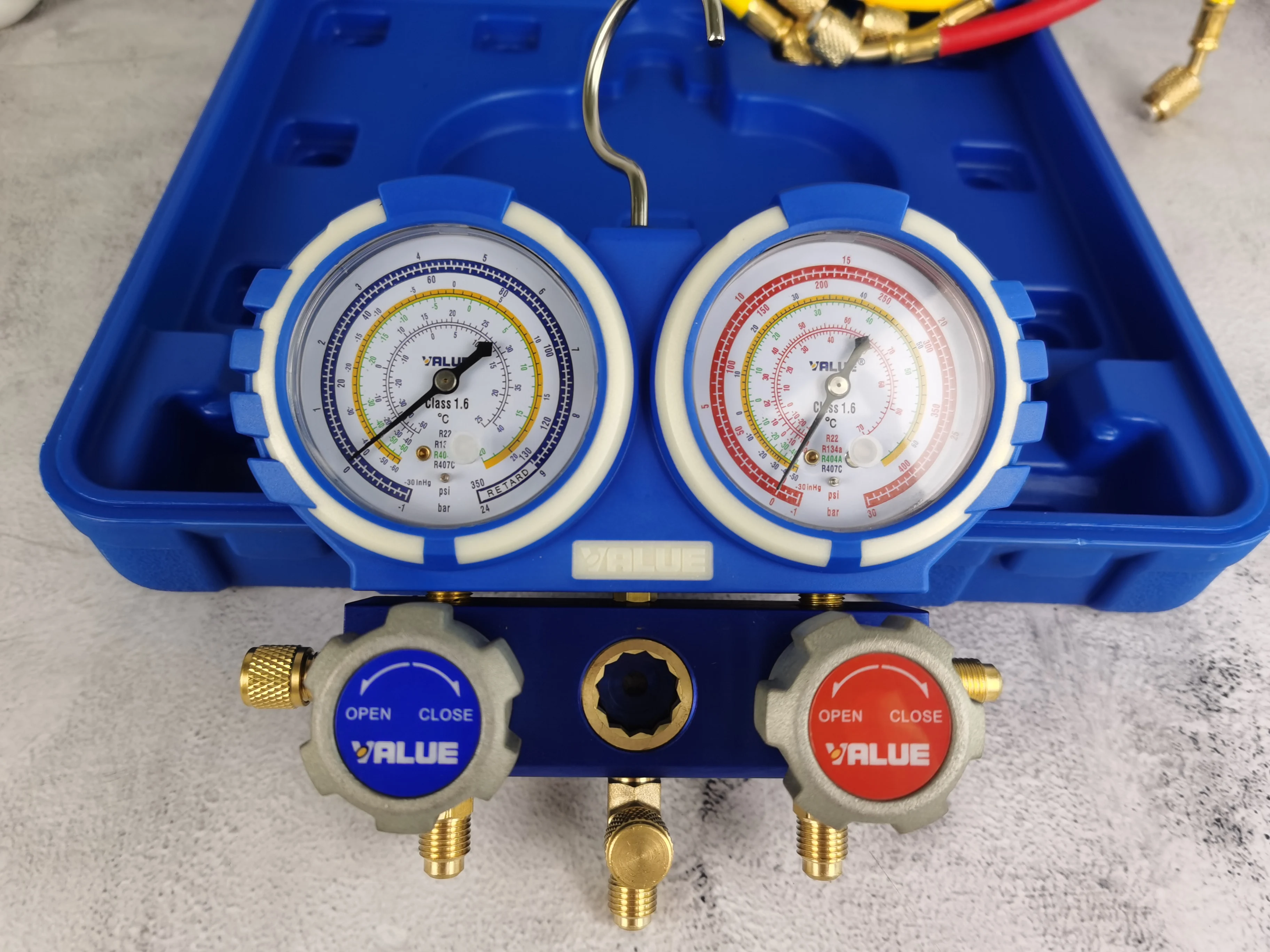 Anti-collision Accurate Dual Manifold Gauge VMG-2-R22-B