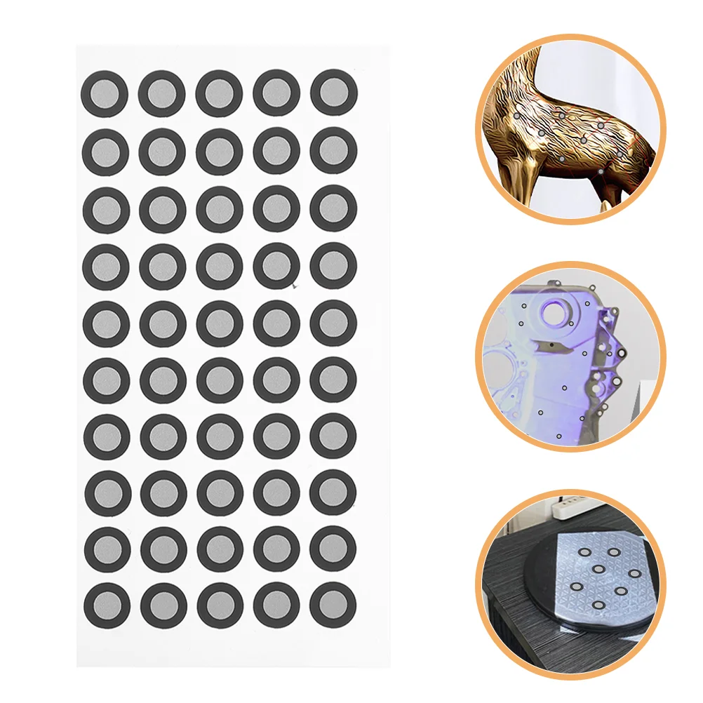 6 Sheets Sign Stand Display 3D Scanning Reflective Stickers Tracking Reference Points Markers Dots Visual