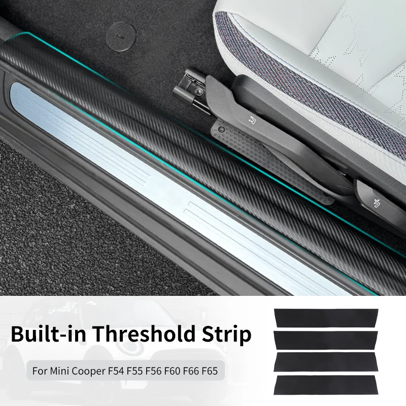

Car Door Sill Strip Anti-kick Sticker Anti-scratch Door Sill Strip For Mini Cooper F56 F60 F54 F55 F66 F65 Car Accessories