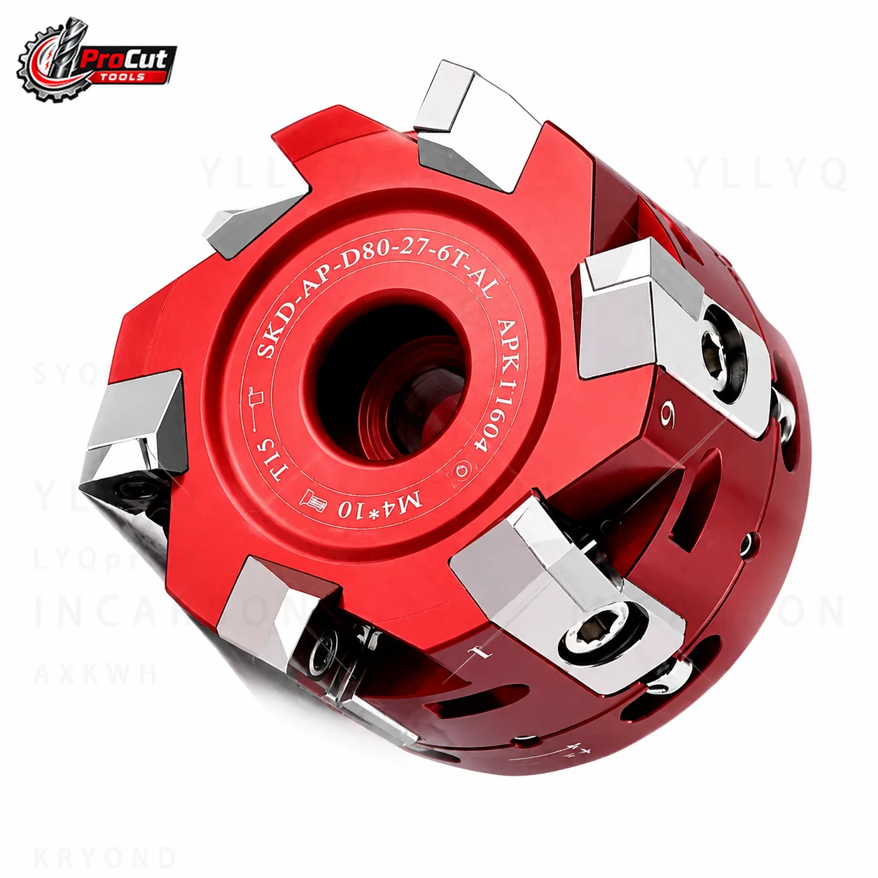 SKD Fine Tuning Aluminum Cutter Head, BAP400R 90° Face Mill with APMT1604 Insert, Fit BT30 BT40 HSK FMB Tool Holder