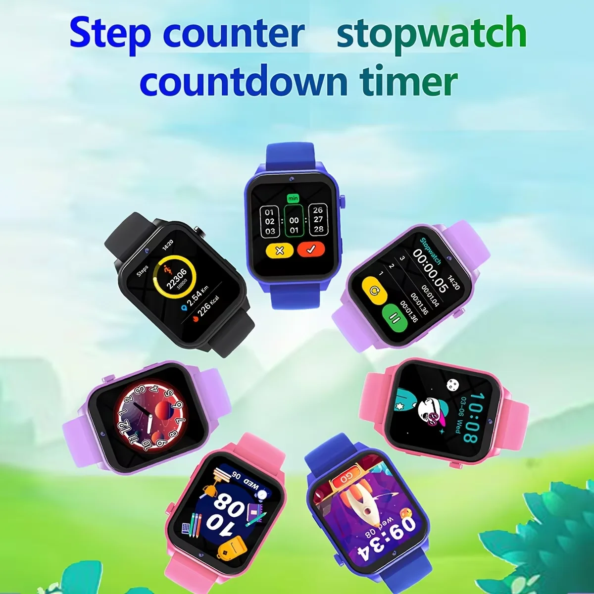 Kids' Smart Watch with & Camera Suitable for Boys and Girls, 18 Educational Games, HD Display,