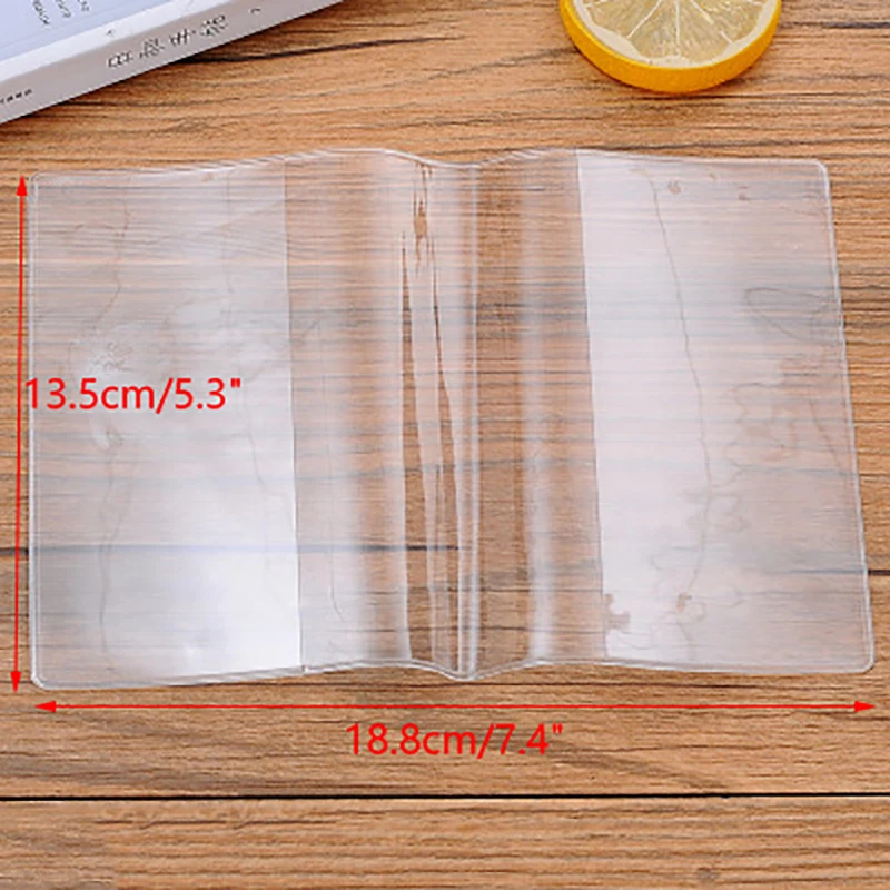 1pc Travel Waterproof Dirt Passport Holder Cover Wallet Transparent PVC ID Card Holders Business Credit Card Holder Case Pouch