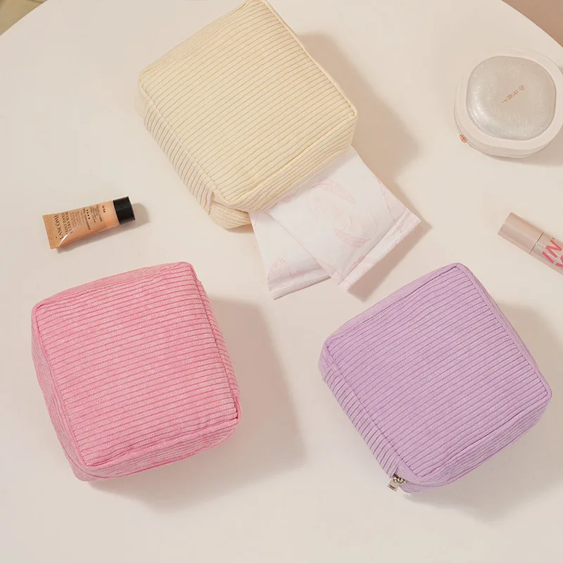 

Multi-Coloured Tampon Storage Bag Sanitary Napkin Storage Bag Portable Storage Bag Simple Style Used To Store Sanitary