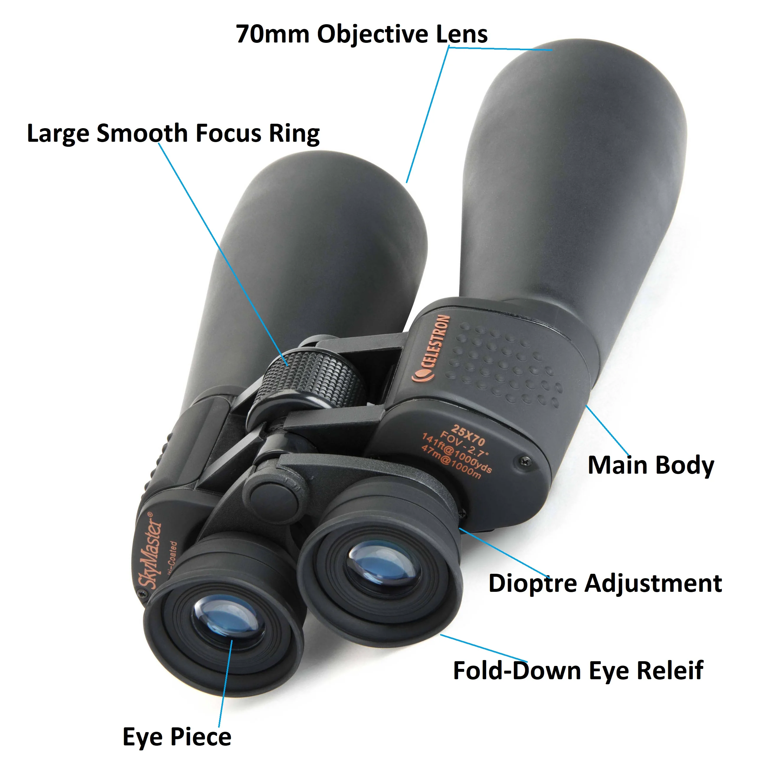 Celestron SkyMaster 25x70 HD Outdoor Astronomy Binocular#71008