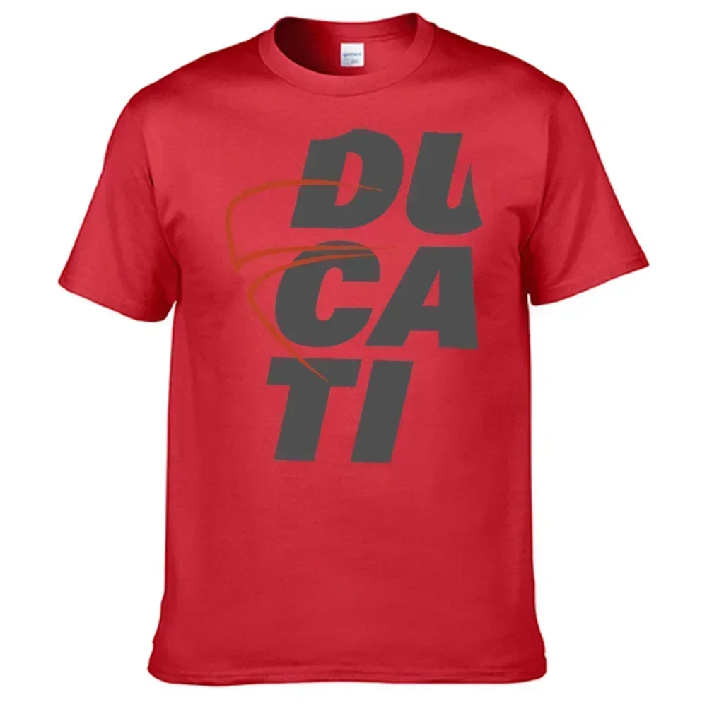 Ducati-Shirt 100% Cotton Men's Graphic T-shirt Casual Men Women Oversized T Shirt Short-sleeve Tops Harajuku Sports Clothing