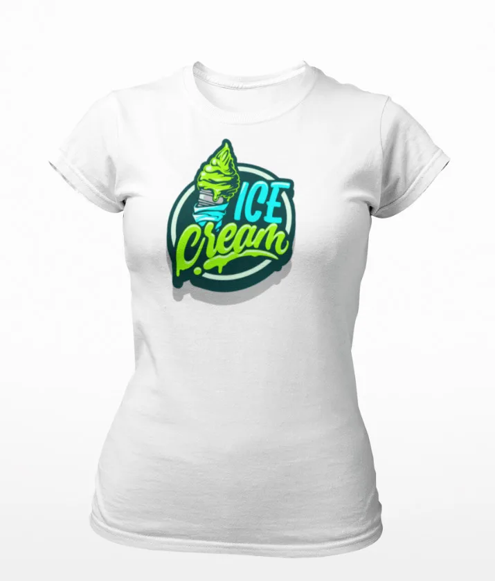 Ice Cream Cone  - Summer Women's T-Shirt High Quality 100%Cotton Short Sleeve