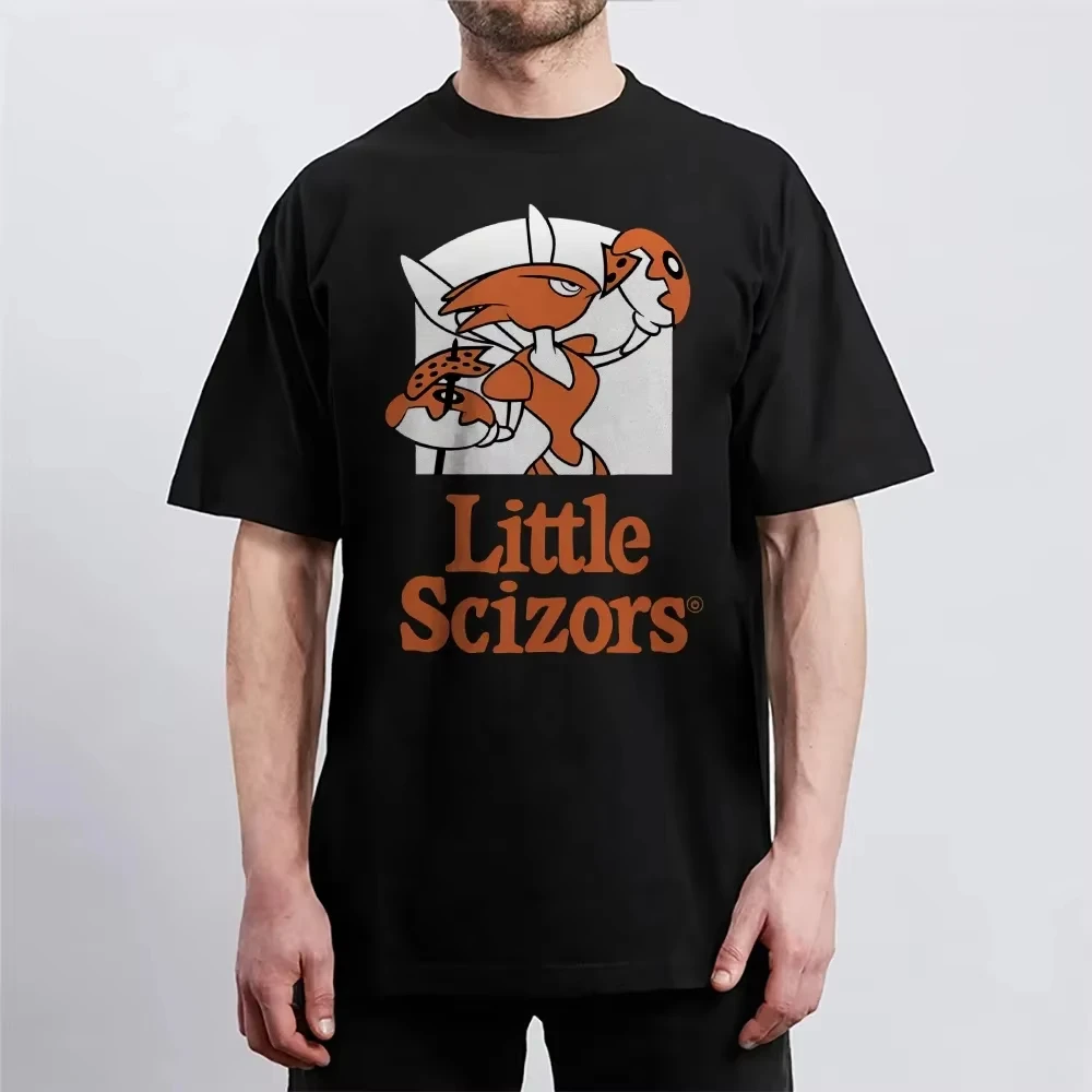 Pokemon Anime Little Scizors Bedrucktes T-Shirt Sommer Herren- und Damen-T-Shirt Trendy Loose Casual Y2K 2026 Neues Streetwear-T-Shirt