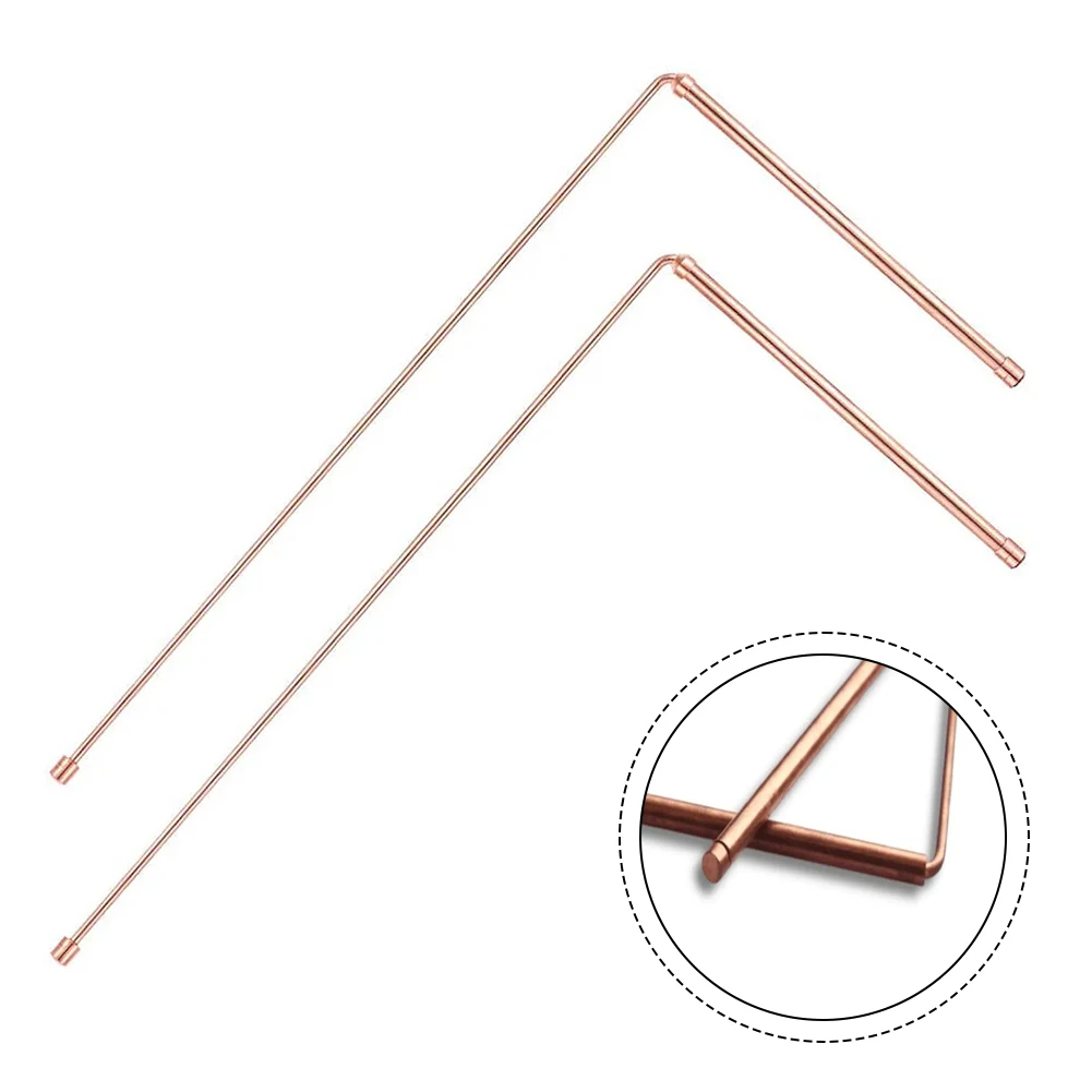 

2pcs 99.99% Pure Copper Metal Detection Rod Double Cylindrical Detection Rod For Divination/Water/Treasure/Finding Tools