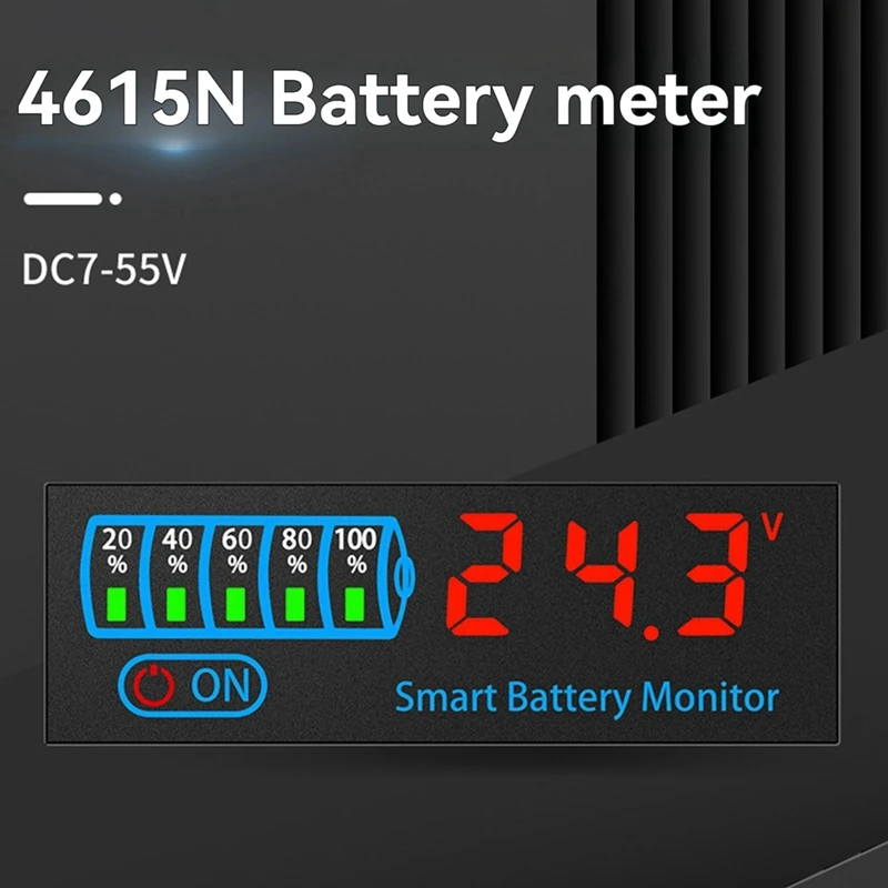 ABNO-18650 Li-Ion Lipo Test litu 7-55V kwasowy wskaźnik poziomu baterii Tester wyświetlacz LED moduł miernika pojemność miernik napięcia