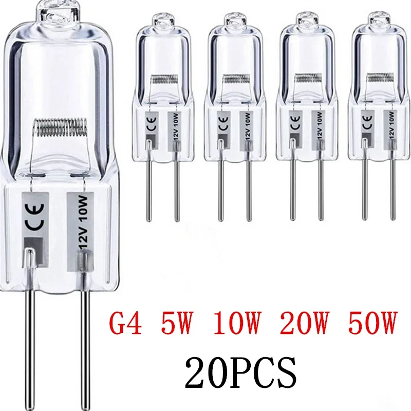 

1/5/10/20pcs Halogen Bulb JC Bi-Pin LED Warm White Replace LED Capsule Lamp Halogen Bulbs Light G4 12V 5W 10W 20W 35W 50W﻿