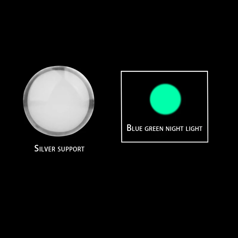 For Rolex Luminous Pearl Big Hole Blue Green Black Water Ghost luminous Bead Ceramic Ring Mouth Luminous Bead Watch Accessories