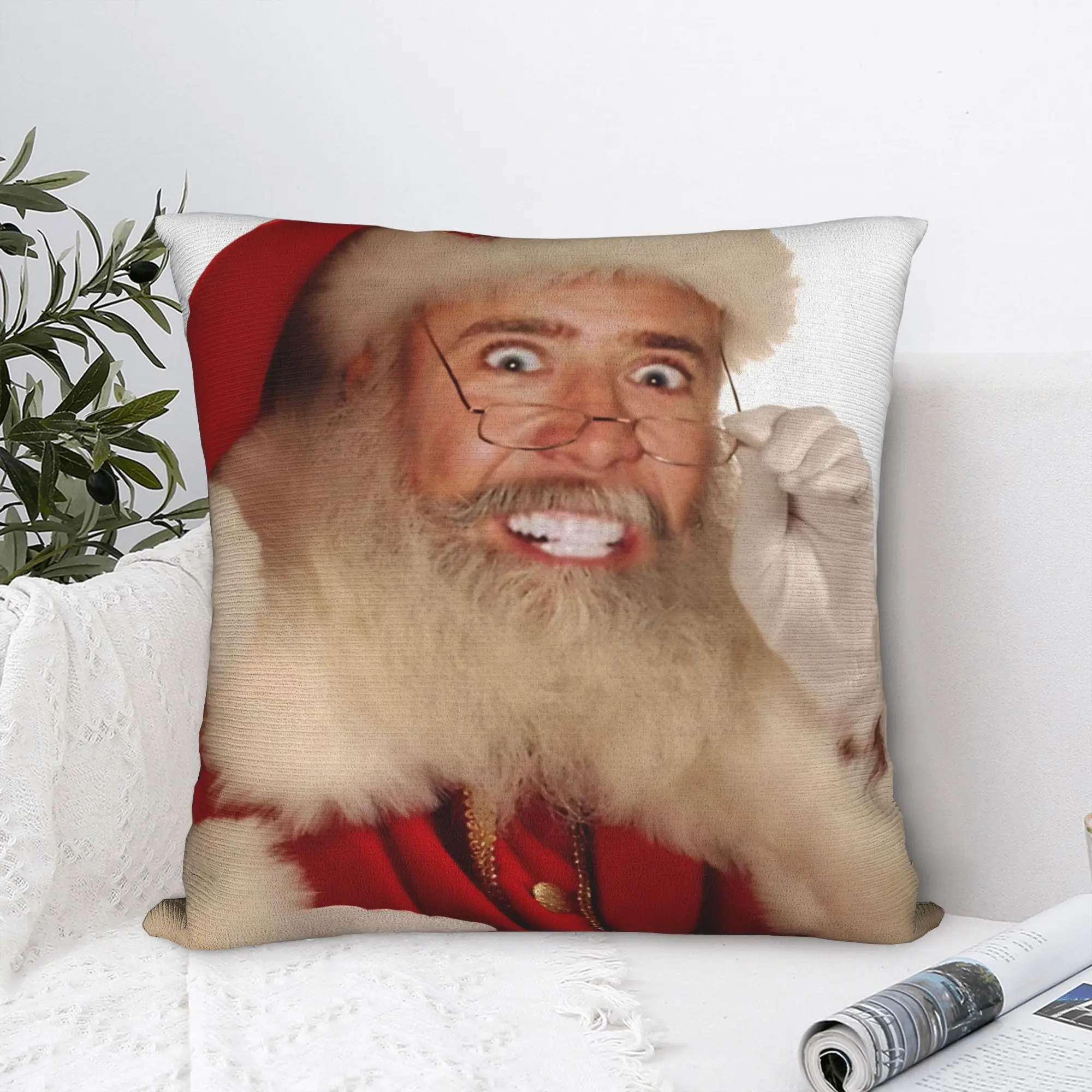 

Наволочка Saint Nicolas N-Nicolas C-Cage в виде Санта-Клауса, новинка, наволочка для свадебной вечеринки, домашний декор, наволочки