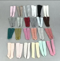 1pair Stockings Stripe Socks for 30 cm for Blyth licca BJD doll Dolls Handmade Clothes Accessories Baby Girls Gift Toys