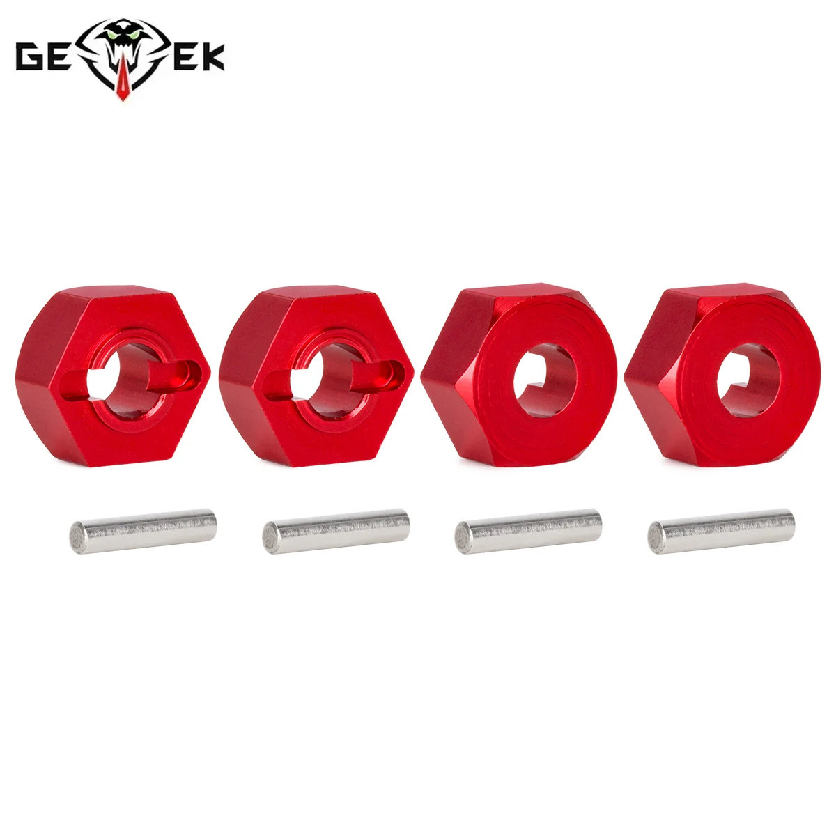 4Pcs Aluminum 12MM Wheel Hex Hub Adapter With 5mm Hole for MJX Hyper Go 16207 16208 16209 1/14 RC Car Upgrade Parts Accessories
