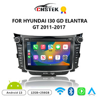 CHSTEK Car Radio Carplay Android 13 For Hyundai i30 GD Elantra GT 2011-2017 Multimedia Bluetooth Navigation WIFI 4G Auto Stereo