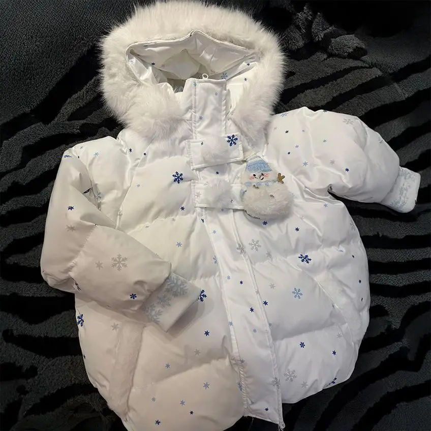 Gentle Lovely Korea Chic Ins Hoody Parkas With Scarf Unique Exquisite Slim Coat Literary Feminine Casual Soft Mujer