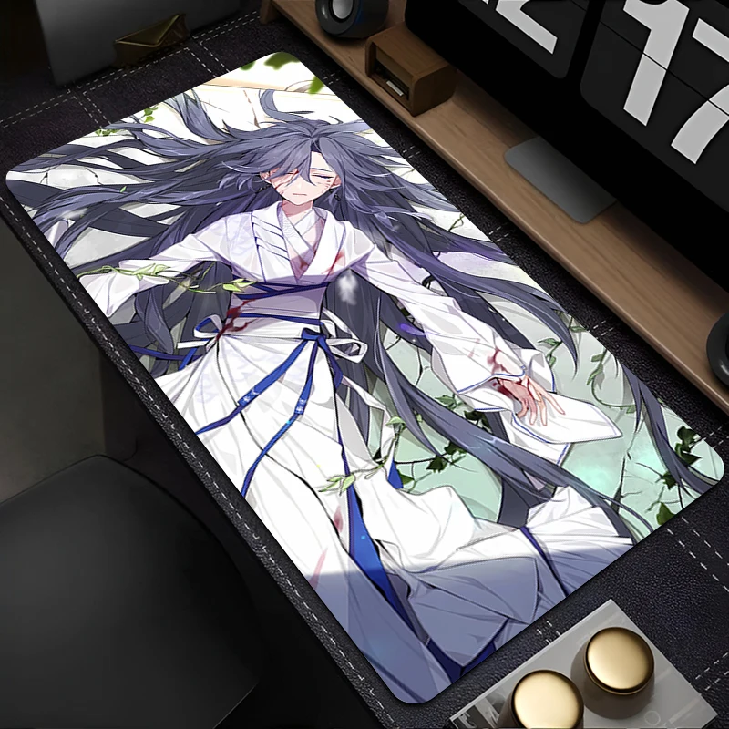 Tapis de souris pour ordinateur portable, Anime, h-honkai Impact 3, accessoires de bureau, pour clavier, tasse en caoutchouc, doux, grand tapis de bureau