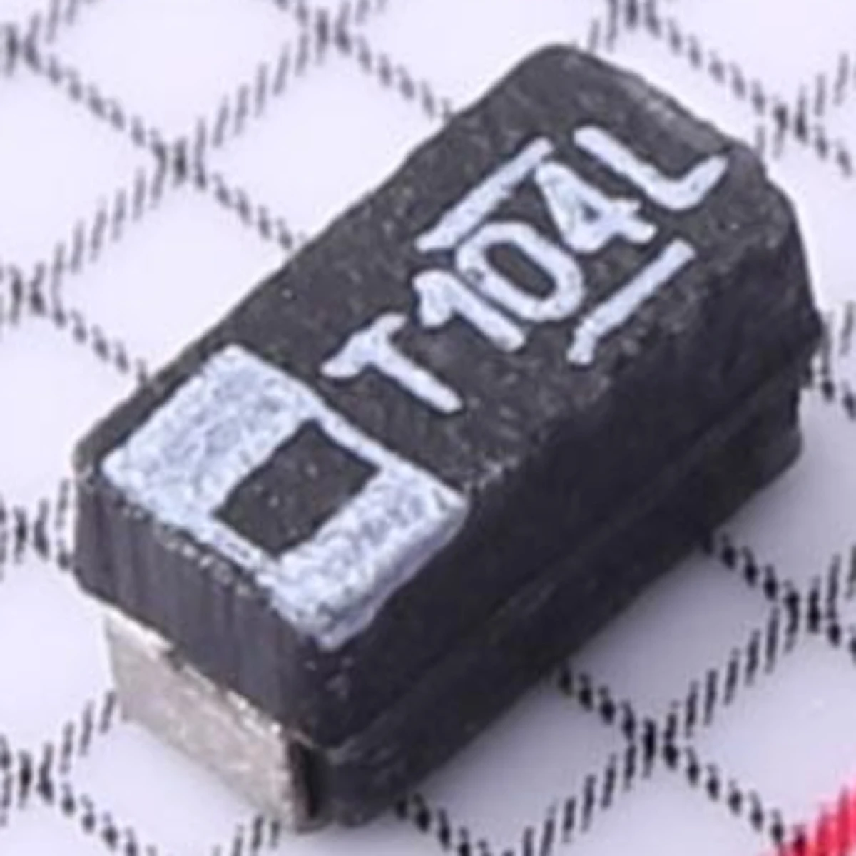 10PCS original; MARKING：T104L； Tantalum capacitor 50V ± 10% 100nF 19 Ω; 1206 (3216 metric); 293D104X9050A2TE3