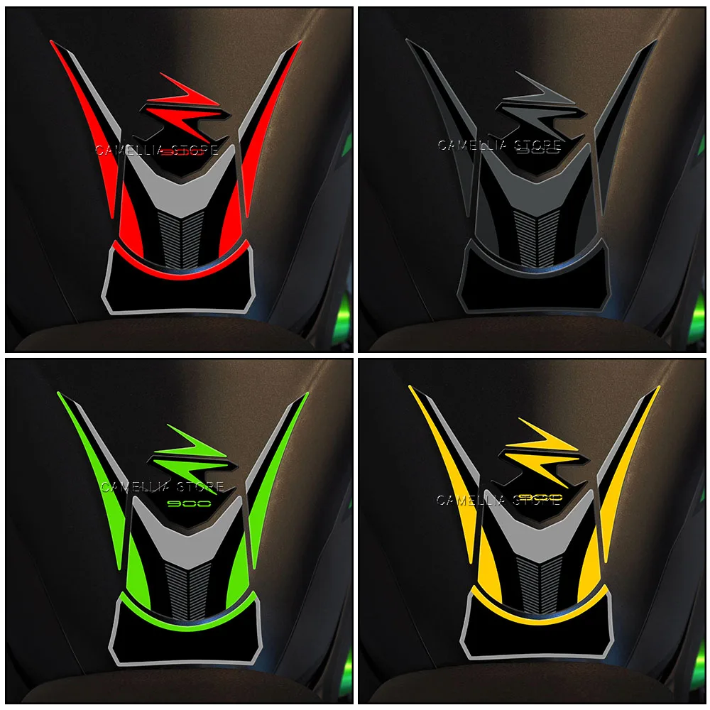 دراجة نارية ملصق ثلاثية الأبعاد راتنجات الايبوكسي مقاوم للماء أسود أحمر كاواساكي Z900 خزان الوقود ملصق تم إطلاقها حديثا لكاواساكي Z900