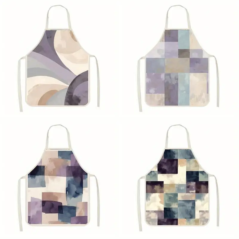 

Фартуки с акварельным рисунком. Льняной фартук, подходящий для приготовления пищи на кухне, общения родителей и детей, рисования и других мероприятий.