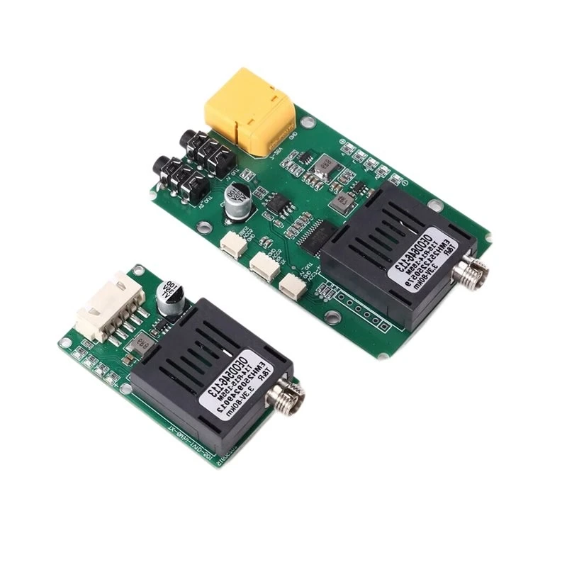 Kit de Módulo Transceptor Óptico TTL 3CGRO-TX RX 80KM Específico para Drones, Equipamento Terminal Óptico DC 5.5-26V