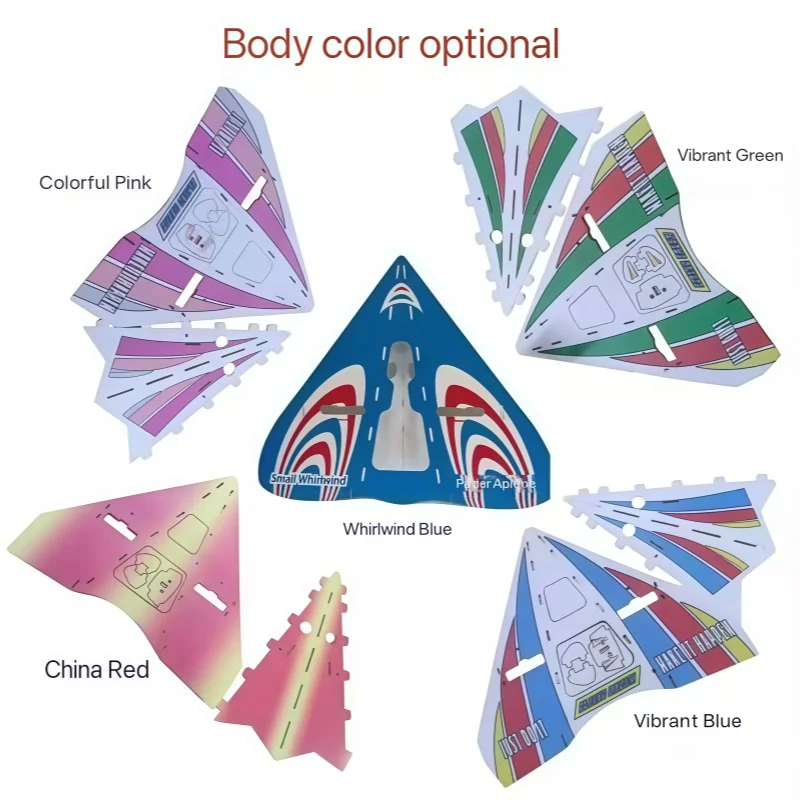 

Model airplane fixed wing magic board DIY mini remote control paper airplane triangular wing electric aircraft 35CM