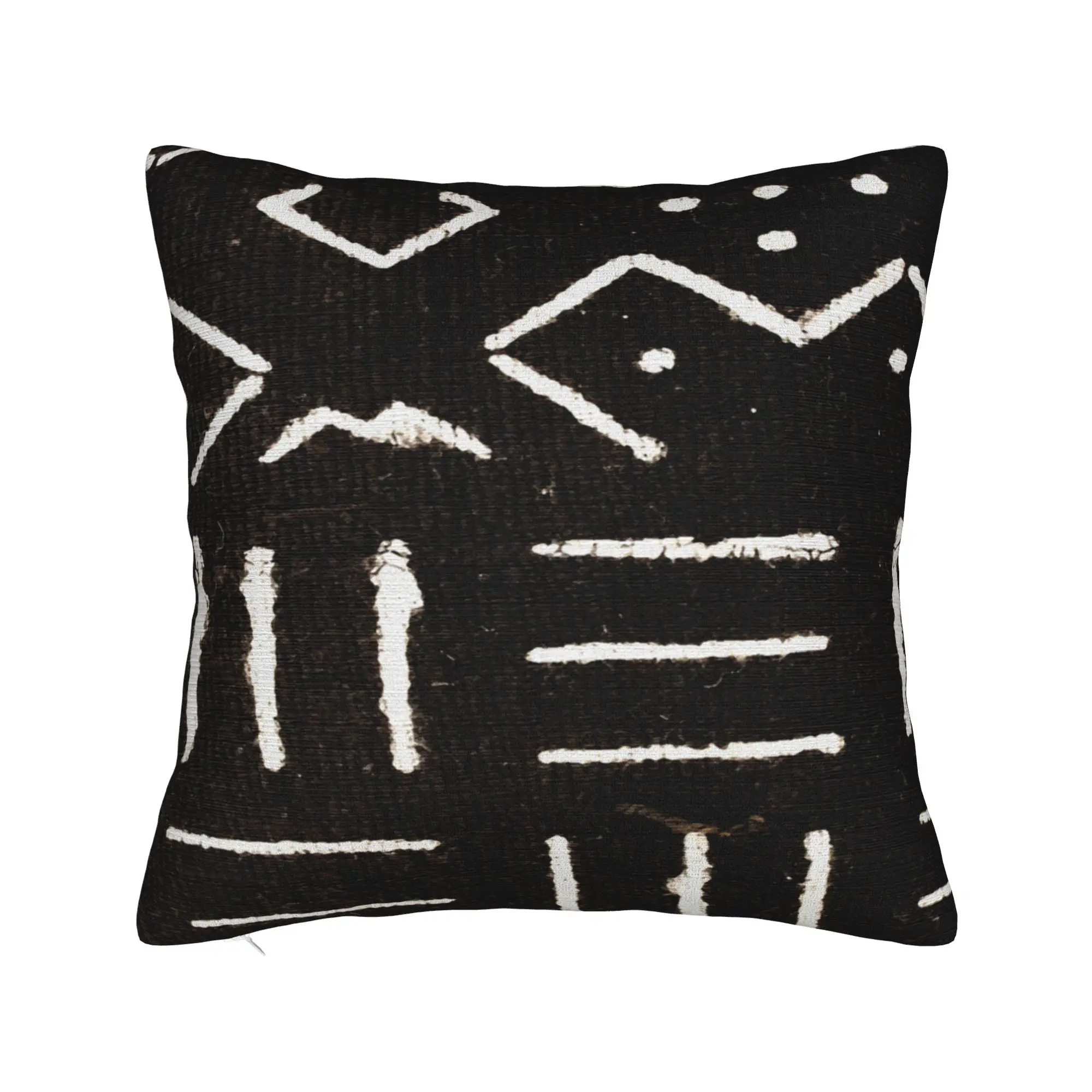 Contemporary African Mud Cloth Pillowcase Soft Cushion Cover Decoration Ancient Throw Pillow Case Cover Home Square 45X45cm