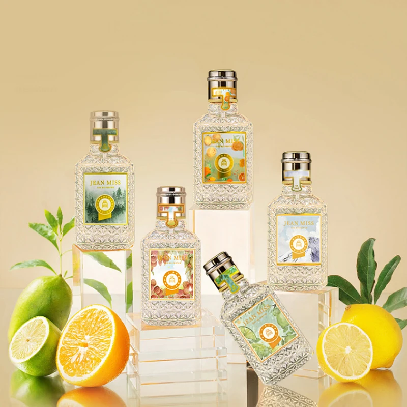 50 مل عطر نسائي فاخر خفيف ملاحظات الأزهار والفواكه طازج وطبيعي ثمانية أنواع من النكهات للاختيار من بينها
