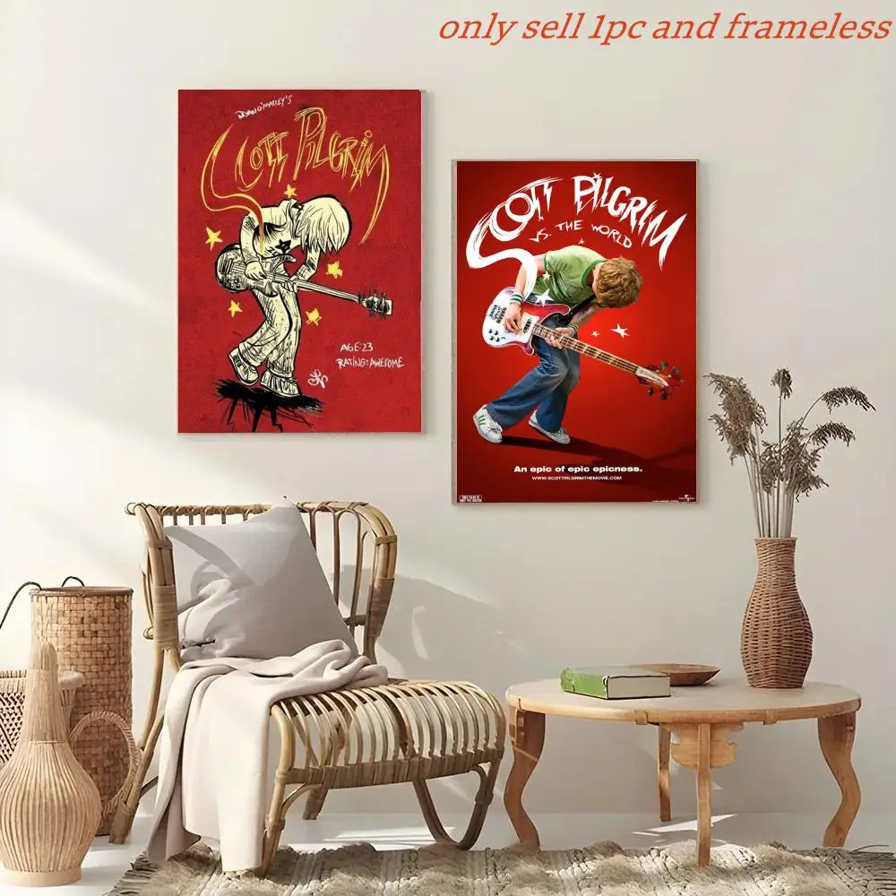 Movie S-Scott Pilgrim VS The World Poster Painting And Print Wall Art Picture For Home Room Decor Gifts