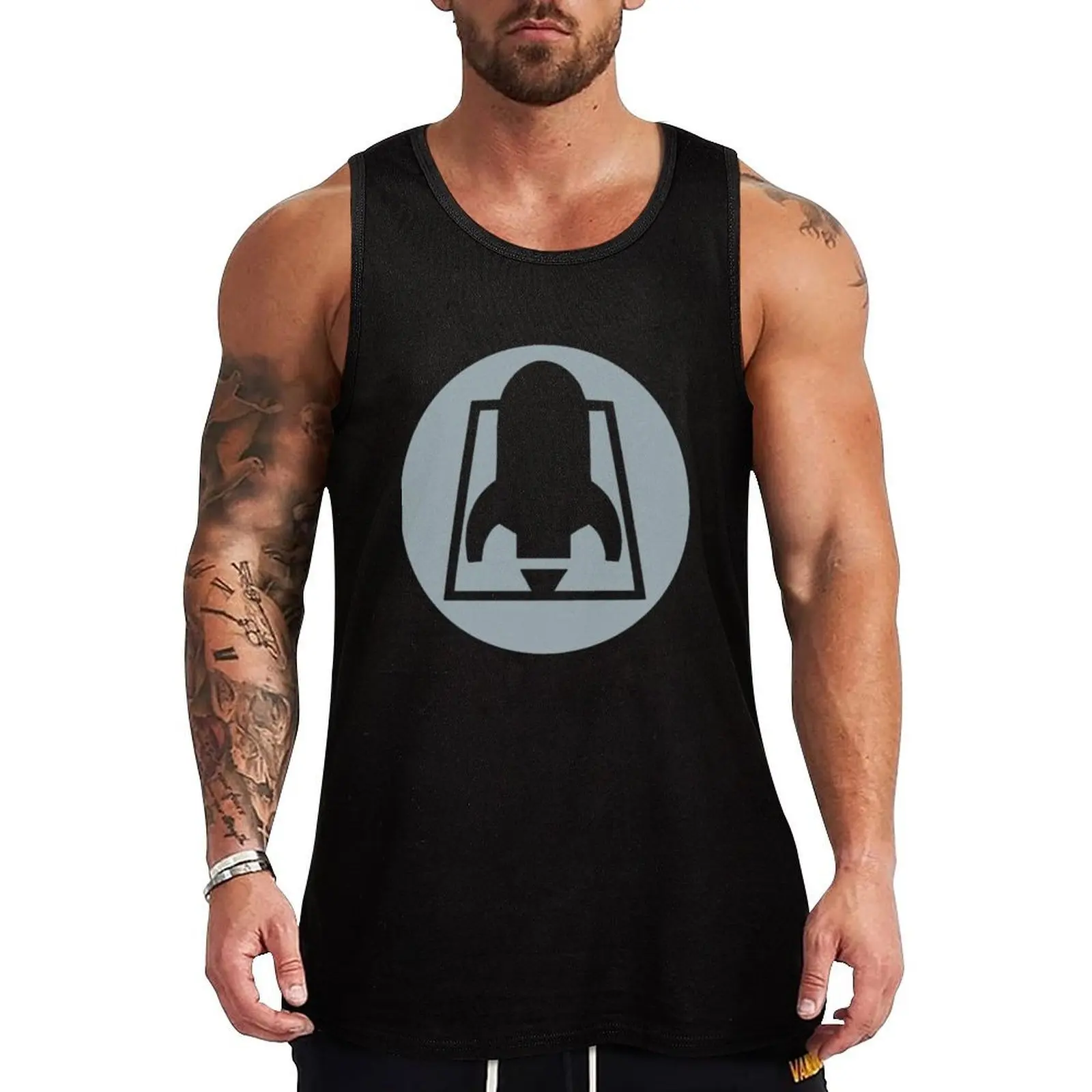 

rocket from the crypt logo Tank Top Dry Fit Athletic Tank Top Sleeveless Gym Workout Shirt