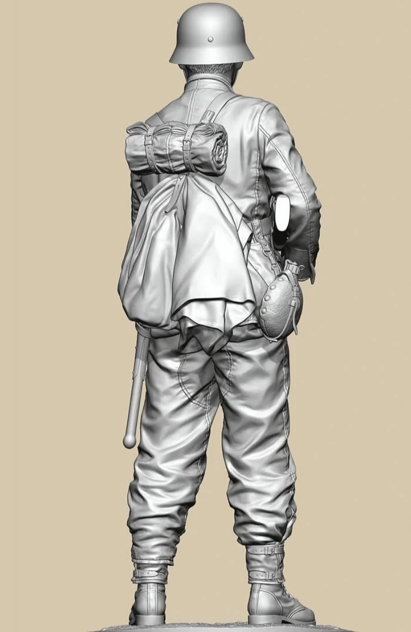 Kit de figurines en résine moulée sous pression, échelle 1/16, Poteau Ambush Battle Panzergrenadier, non assemblé et non peint