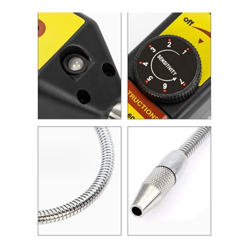 FAAJ-WJL-6000-L Freon Leak Detector Halogen Leak Detector Refrigerant Gas HVAC R22 R410A R1234YF Detector With UV Light Durable